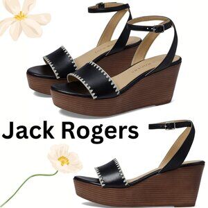NWOT Jack Rogers Flagler Stitch Wedge Sandals Size 7